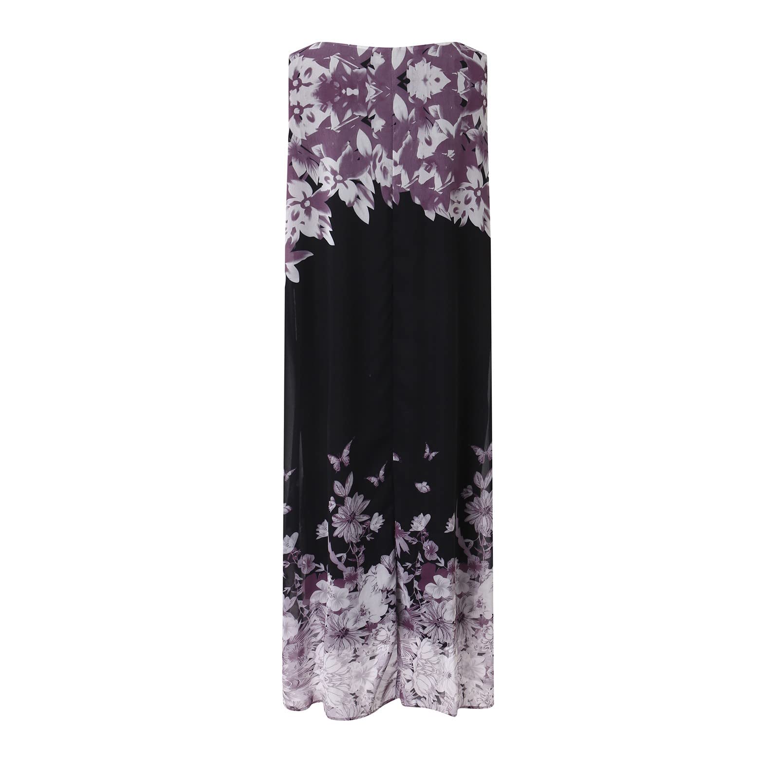 Robe décontractée en polyester pour femme - Deux pièces - En soie - Avec bretelles fines