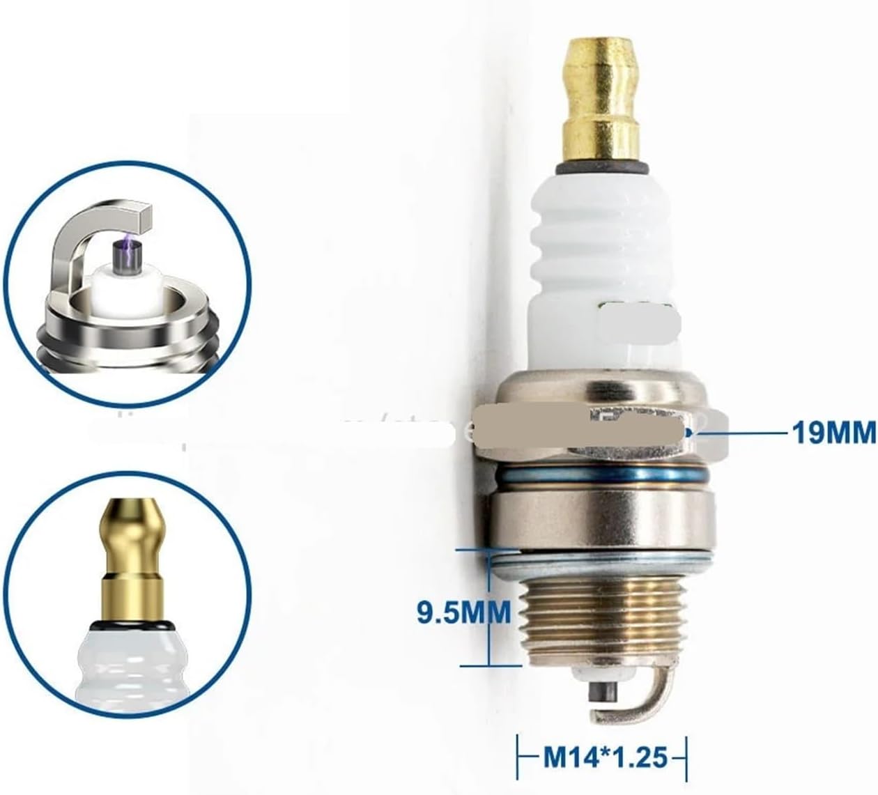 4pcs/6pcs Spark Plugs L7RTC for XST2974 for WSR6F RCJ7Y W22MPR-U BPMR7A Gasoline Engines(6 Pieces with Box)