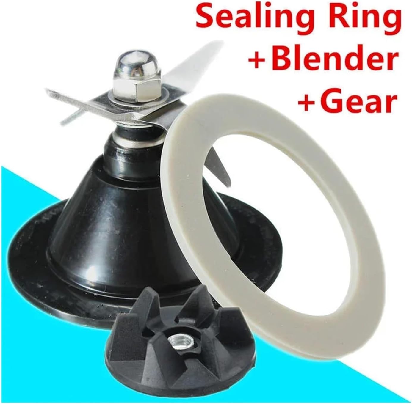 Sealing Ring Gasket+ Blade Replacement, Compatible With Hamilton Beach 901 908 909 Blender Parts