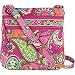 Vera Bradley Triple Zip Hipster Cross-body Bag (Pink Swirls)