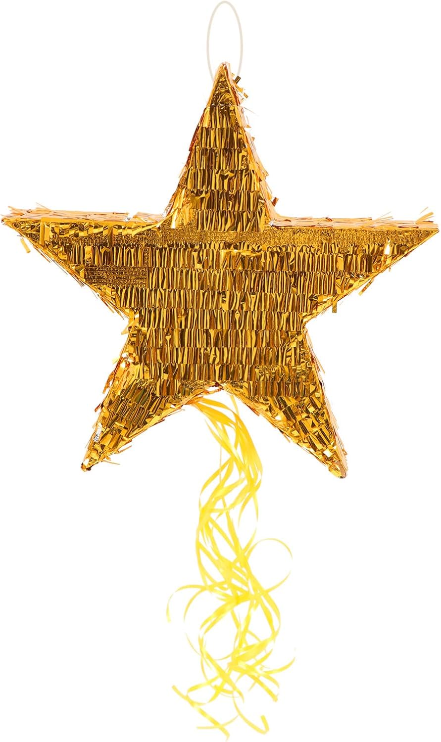 Filled Star Pinata Hanging Party Decoration for Bridal Shower and Birthday Tassel Five-pointed Pinata for Candy Filling Fun Bat Game and Festive Celebration