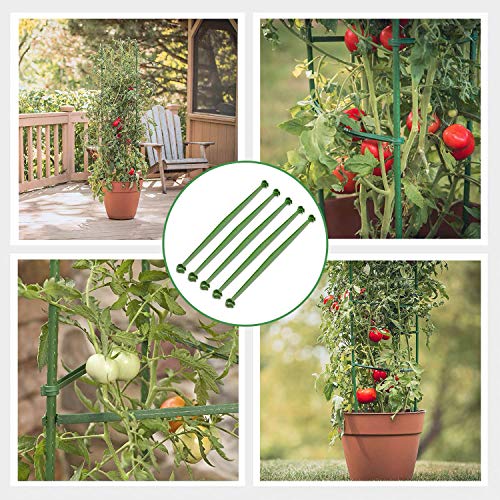 River 50 Pcs Tomato Cage Connectors, Plant Climbing Frame, Connector Bracket, Plastic Adjustable Expandable Stake Arms (Length: 11.8 Inch-2 Bayonet Ports, For 11Mm, 50Pcs) #TOP7
