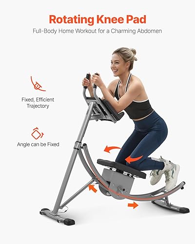 Miniatura 2 de VEVOR AB Workout Machine, Ab Workout Equipment at Home Gym, Core & Abdominal Trainers for Women, 440 lbs Weight Capacity Strength Training Ab