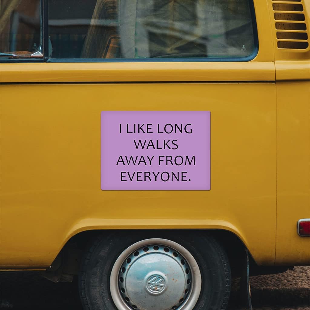 Introvert Car Magnet 2 PCS - Cool Car Magnet - Trendy Sticker