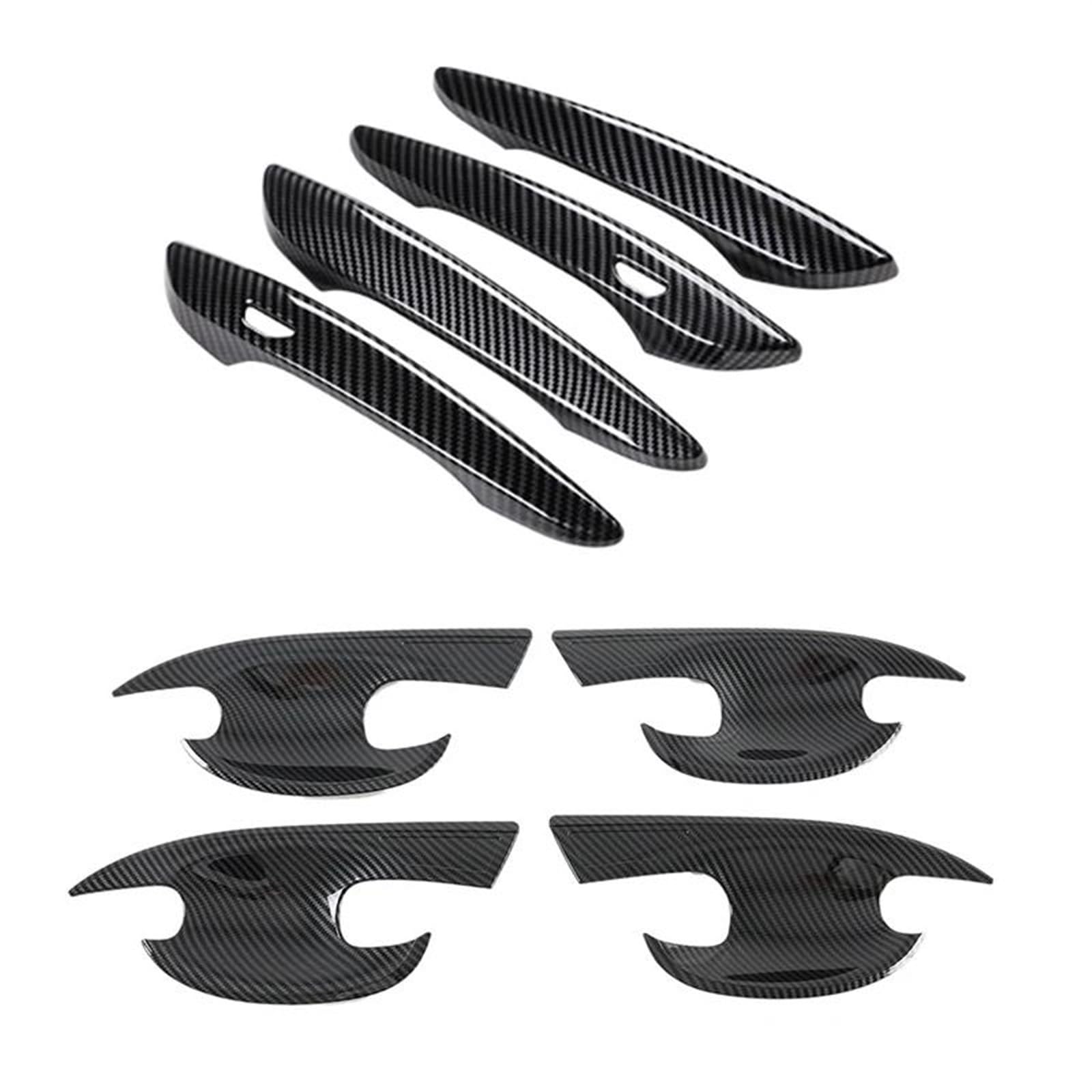KJHOPY Car Door Handle Trim ABS Exterior Strip Cover Decorative for Mazda Cx30 Cx-30 Cx 30 2019-2020 Exterior Door Handle