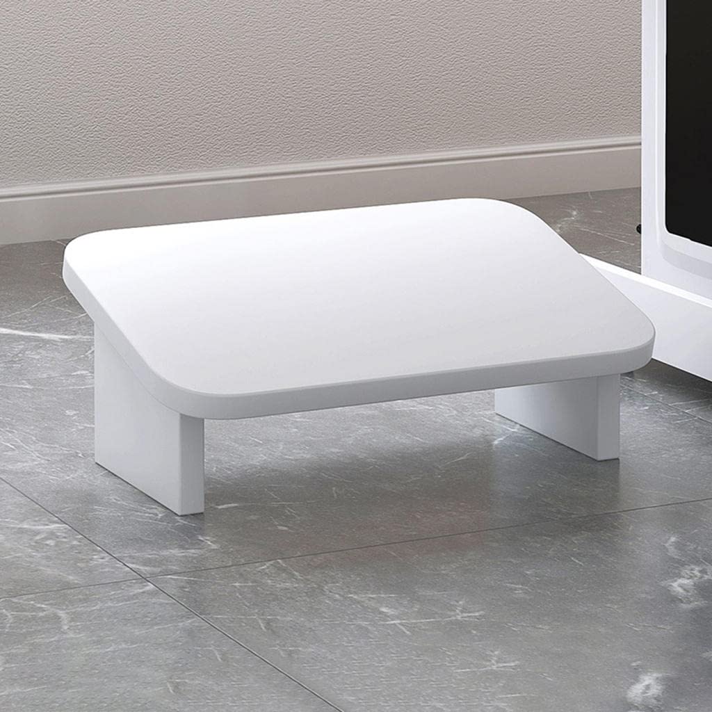 Reposapiés ergonómico para debajo del escritorio, para el hogar, oficina, trabajo, cómodo taburete para escritorios de pie (blanco)