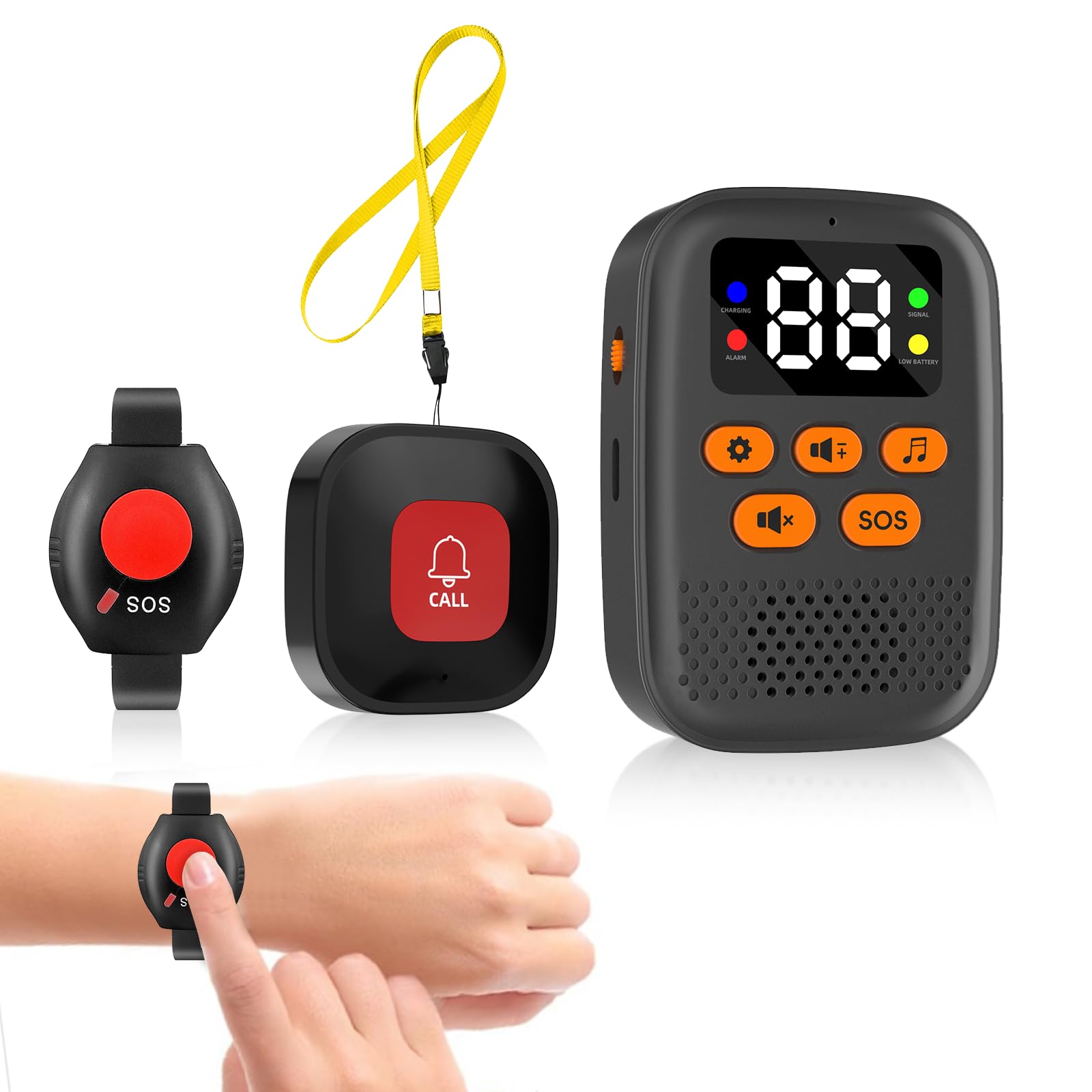 19 Low-Cost Medical Alerts for Seniors (Including Mobile) 19 PILSAMAS Caregiver Pager Kit