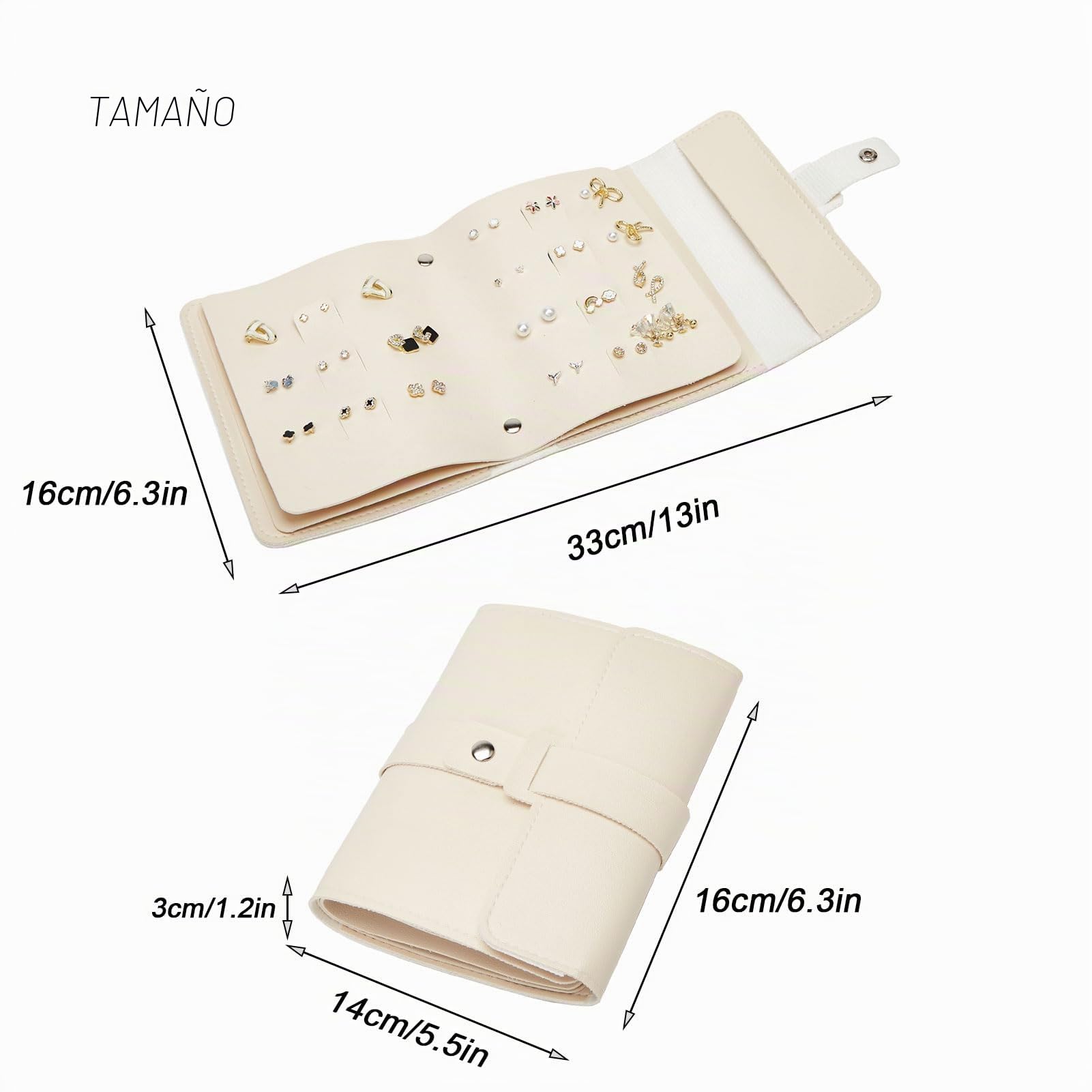 ZHIERNA Pendientes para guardar joyas y objetos pequeños, prácticos para niñas y mujeres