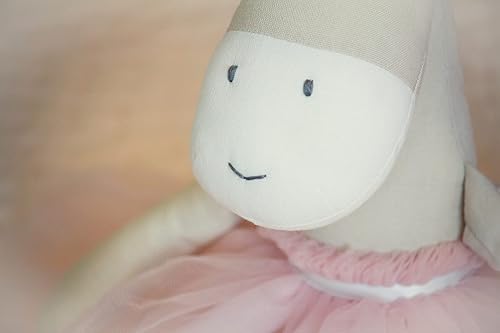 Miniatura 3 de Ivy The Giraffe - Muñeco de peluche hecho a mano para bebés, niñas pequeñas, tela de lino de algodón segura para niños con relleno suave, decoración