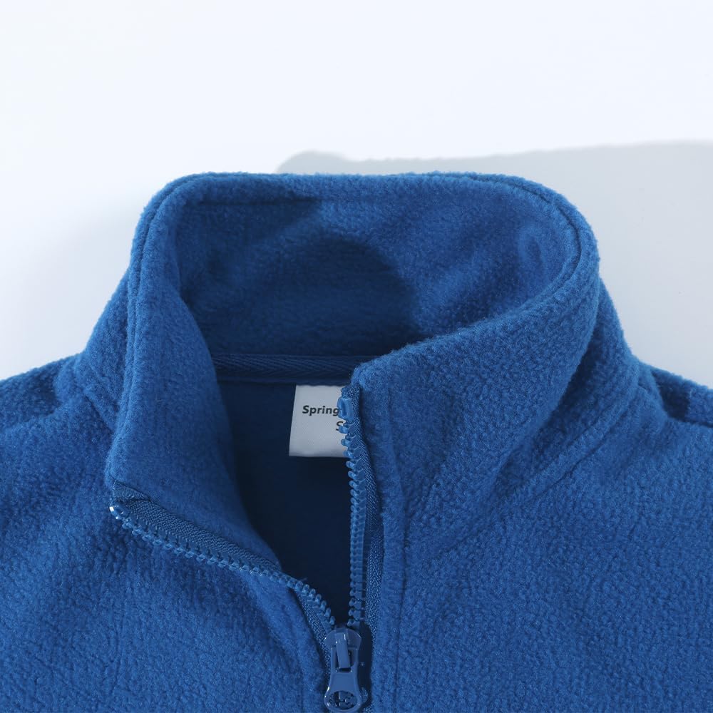 Spring&Gege Kids Lightweight Polar Fleece Jackets Boys Girls Soft Full-Zip Outwear - Image 2