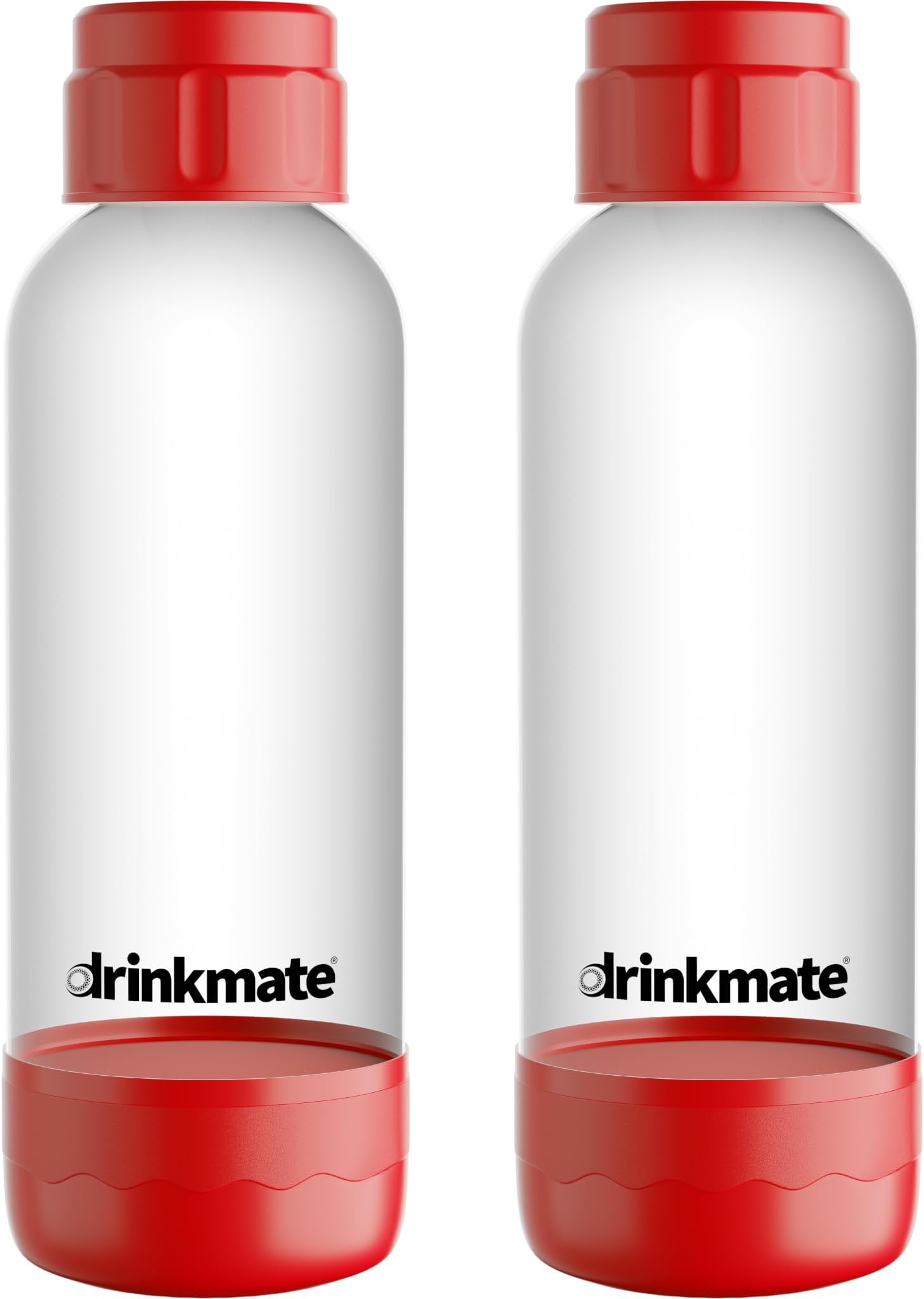Carbonation Bottles (Twin-Pack) (1L, Red)