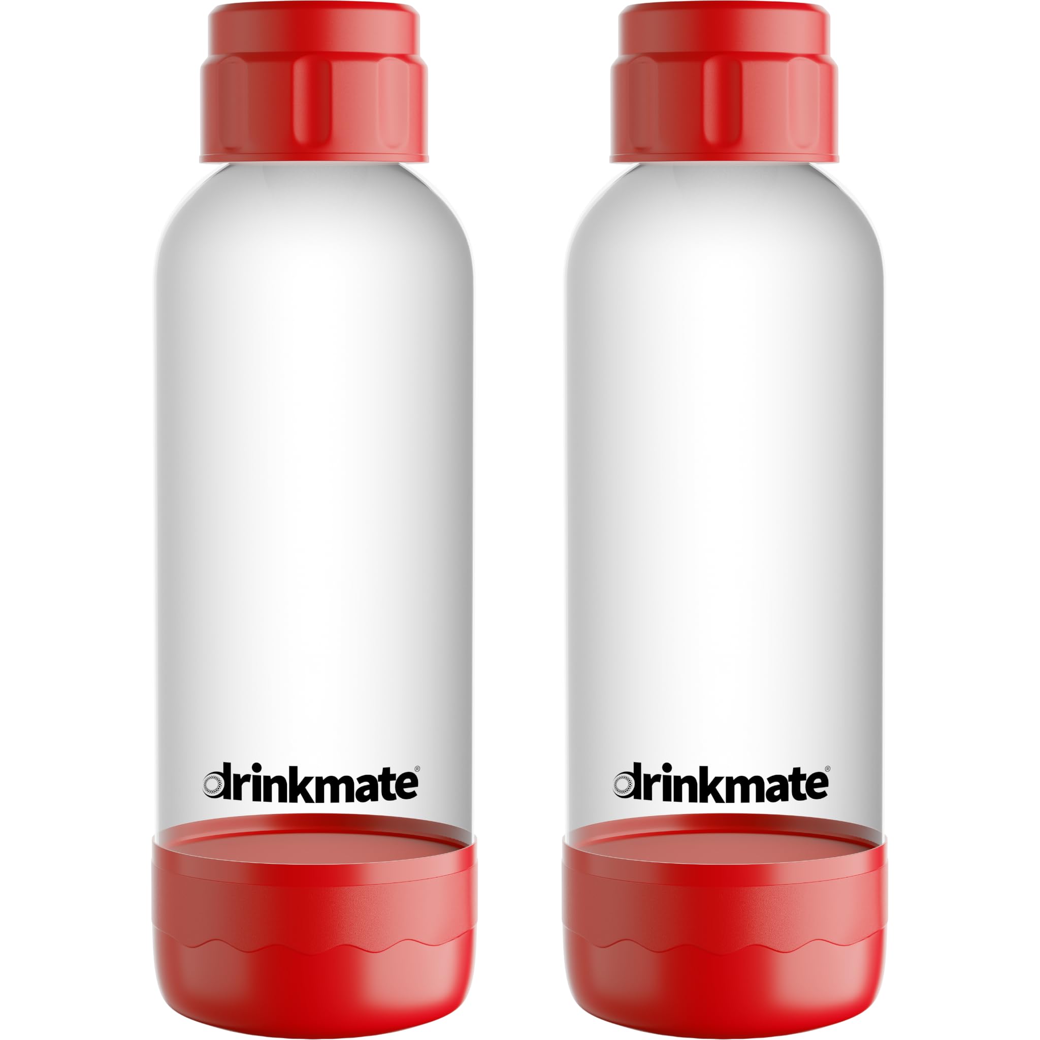 Drinkmate Red Carbonation Bottles (2 Pack) (1L, )