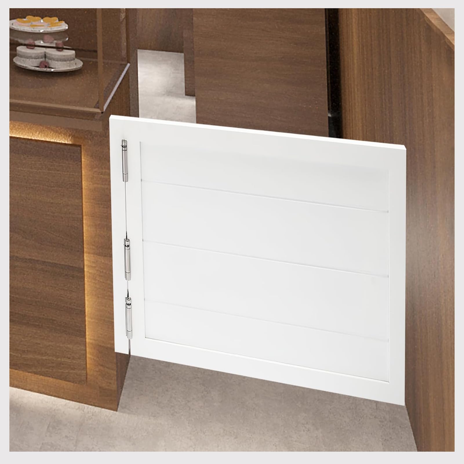 Porte Saloon Couloirs Intérieurs Portes Battantes en Bois Style Western Cowboy Porte De Séparation Porte De Bar Saloon pour Escalier Salle,Blanc,50x80cm