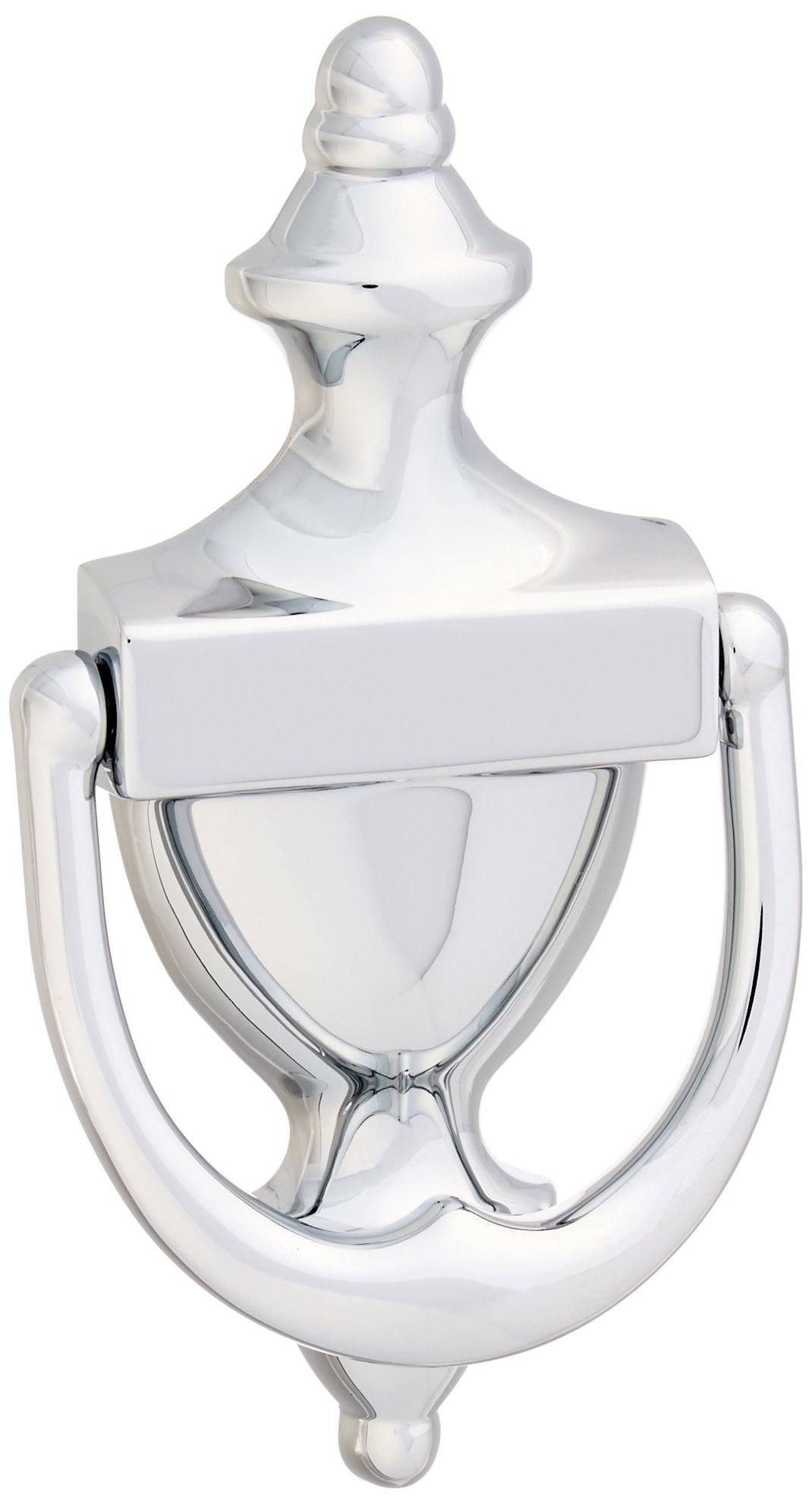 Heurtoir de porte de prestige en chrome brillant modèle architectural colonial
