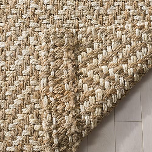 Safavieh Natural Fiber Collection Runner Rug - 2'3" X 6', Ivory & Natural, Handmade Jute, Ideal For High Traffic Areas In Living Room, Bedroom (Nf264A) #TOP3