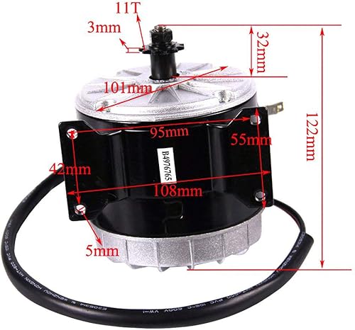 Miniatura 2 de JCMOTO 24 V 350 W cepillado velocidad motor y controlador conjunto para scooter eléctrico Go Kart bicicleta e bicicleta triciclo ciclomotor