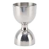 Jigger for Bartending, 60/30ml Jigger Cocktail Jigger, Stainless Steel Wide Opening Double Jigger Alcohol Measuring Tools Measuring Cups Jigger(30/60ml Classic Silver)
