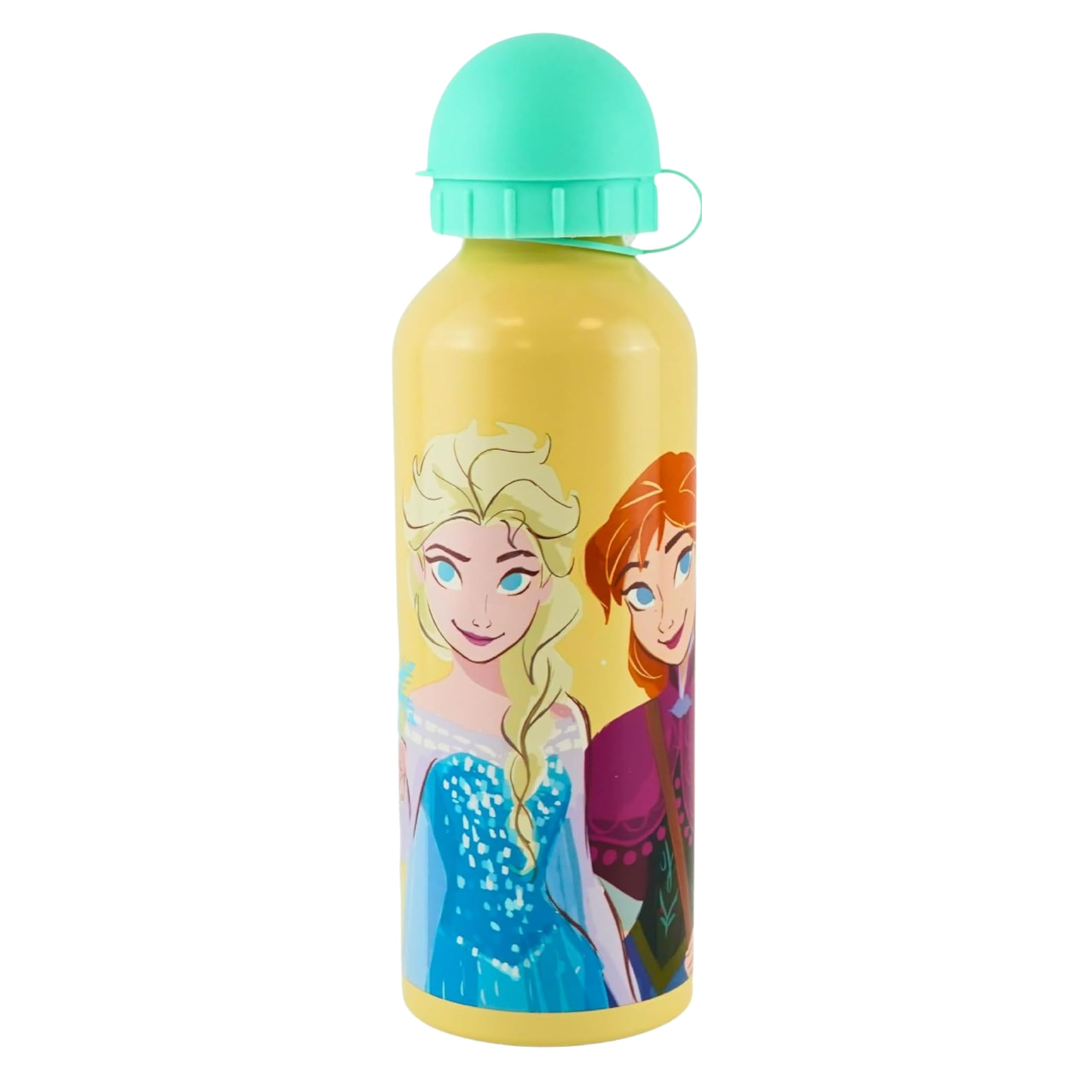 SRV Hub 21cm Frozen School Water Bottle, 500ml Light Gold Aluminum Leakproof Drinking Bottle, Lightweight BPA Free Bottle for Kids Sports Travelling Outdoor โ image 1