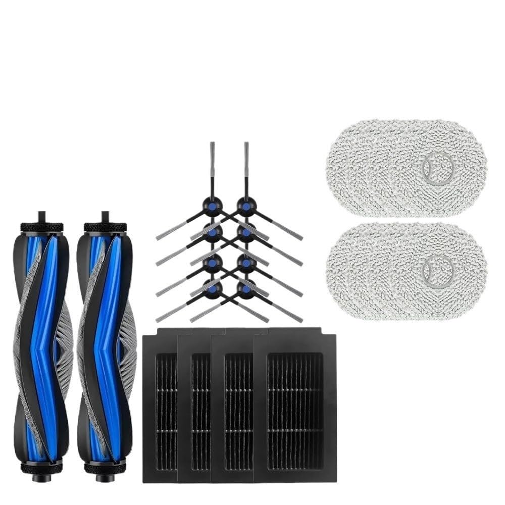Compatibile Con Ecovacs, T50Pro, Robot Aspirapolvere: Materiali Di Consumo for Scopa, Spazzola A Rullo, Filtro E Spazzola Laterale(Set b)