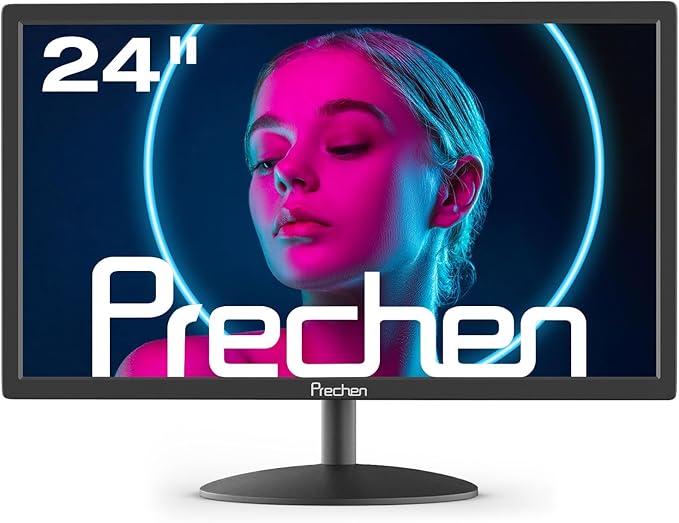 Prechen 24 Inch PC Monitor IPS FHD 1920x1080P Business Display, 75Hz
