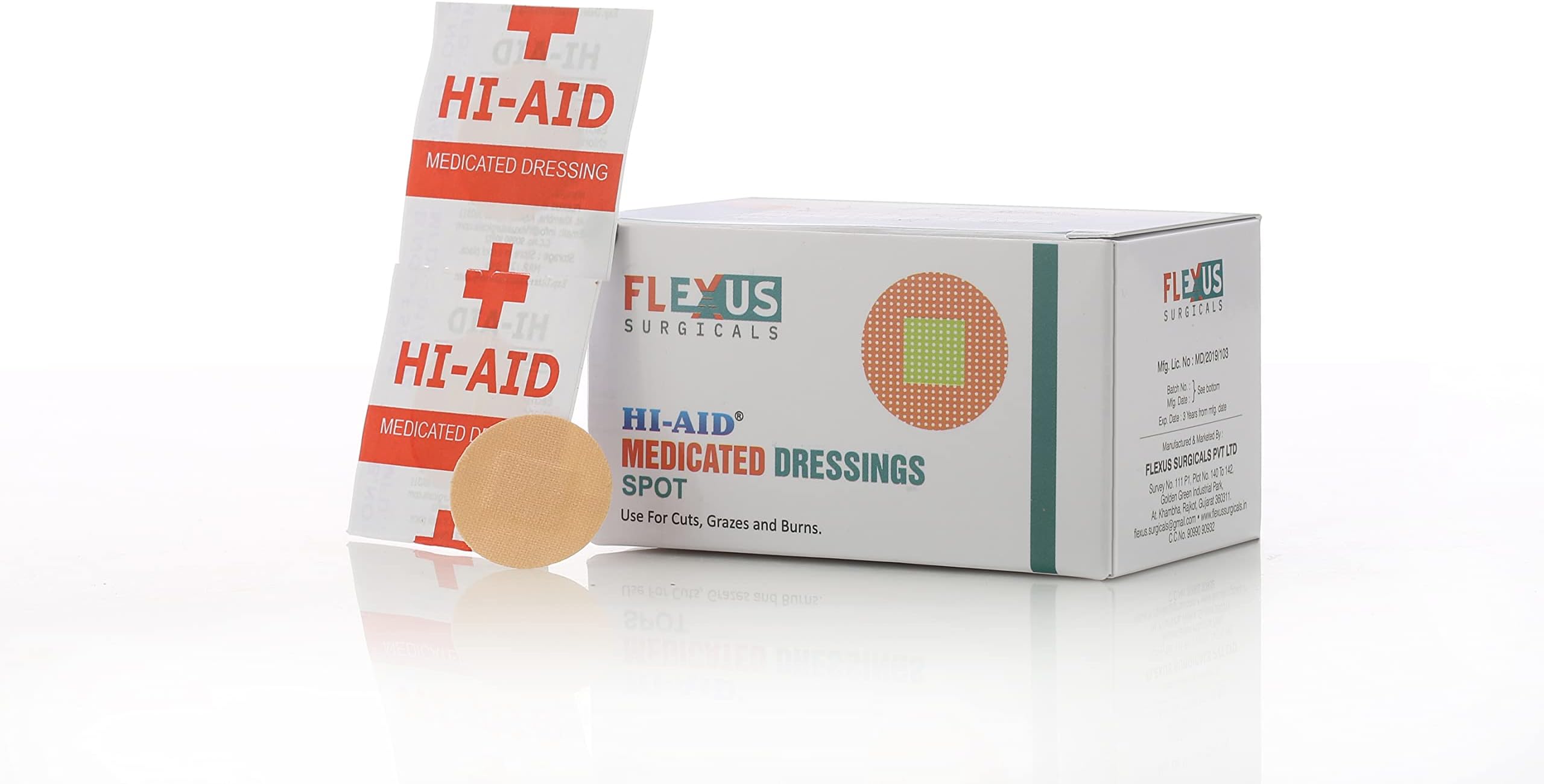 FIRST AID ROUND SPOT BANDAGE (PACK OF 1000)