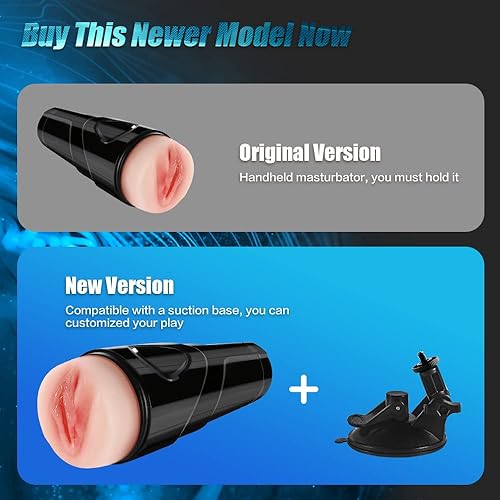 Miniatura 2 de Juguete sexual vibrador para masturbador masculino para adultos con base de succión para jugar con manos libres vagina de bolsillo 3D con 10