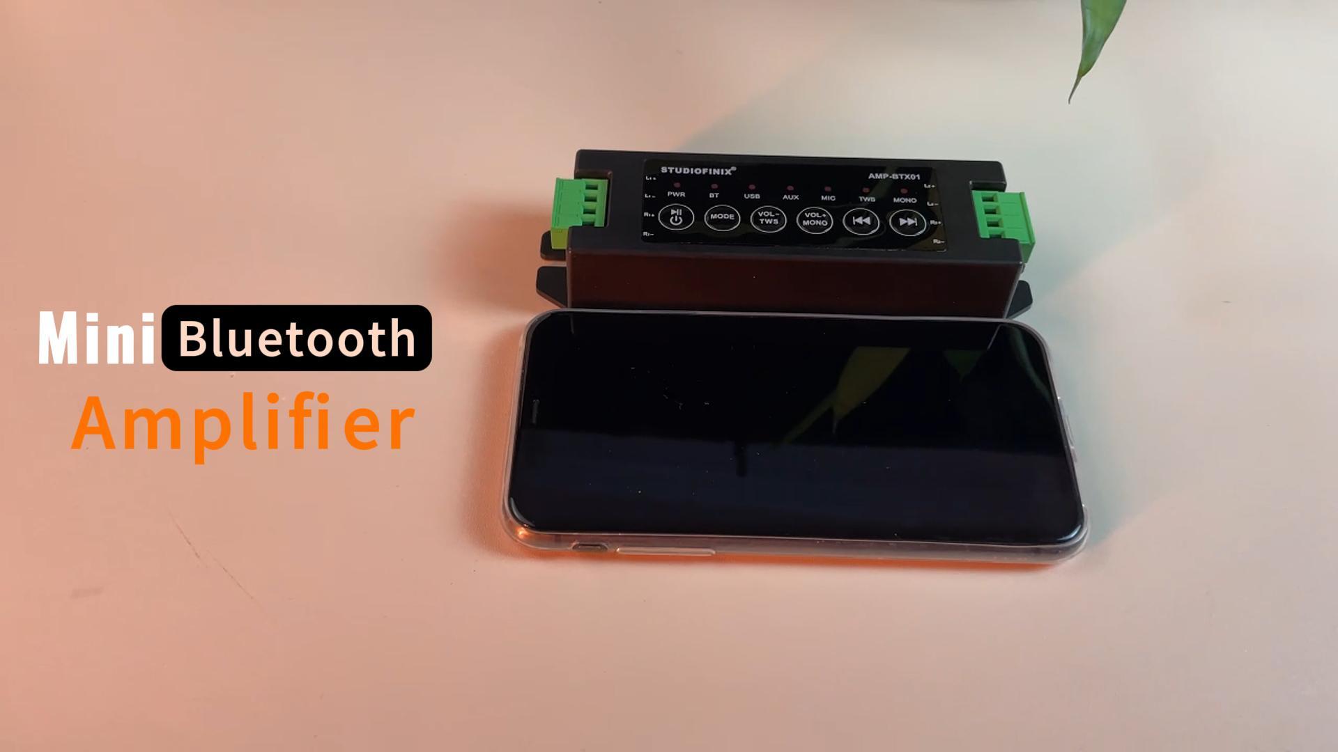 Amazon.com: STUODIOFINIX 4-Channel Mini Bluetooth Amplifier 120w