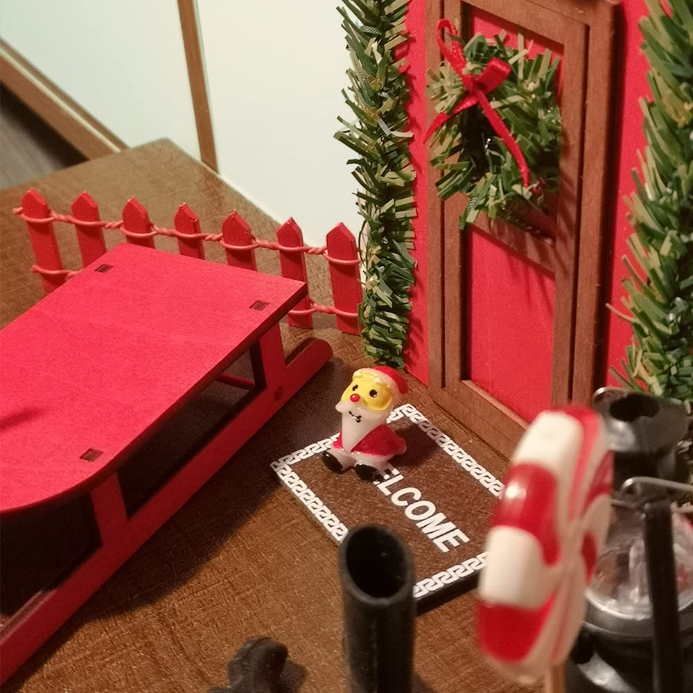 K Porta dell Elfo Gnomo di Natale, 21 Pezzi Accessori Porta Elfo