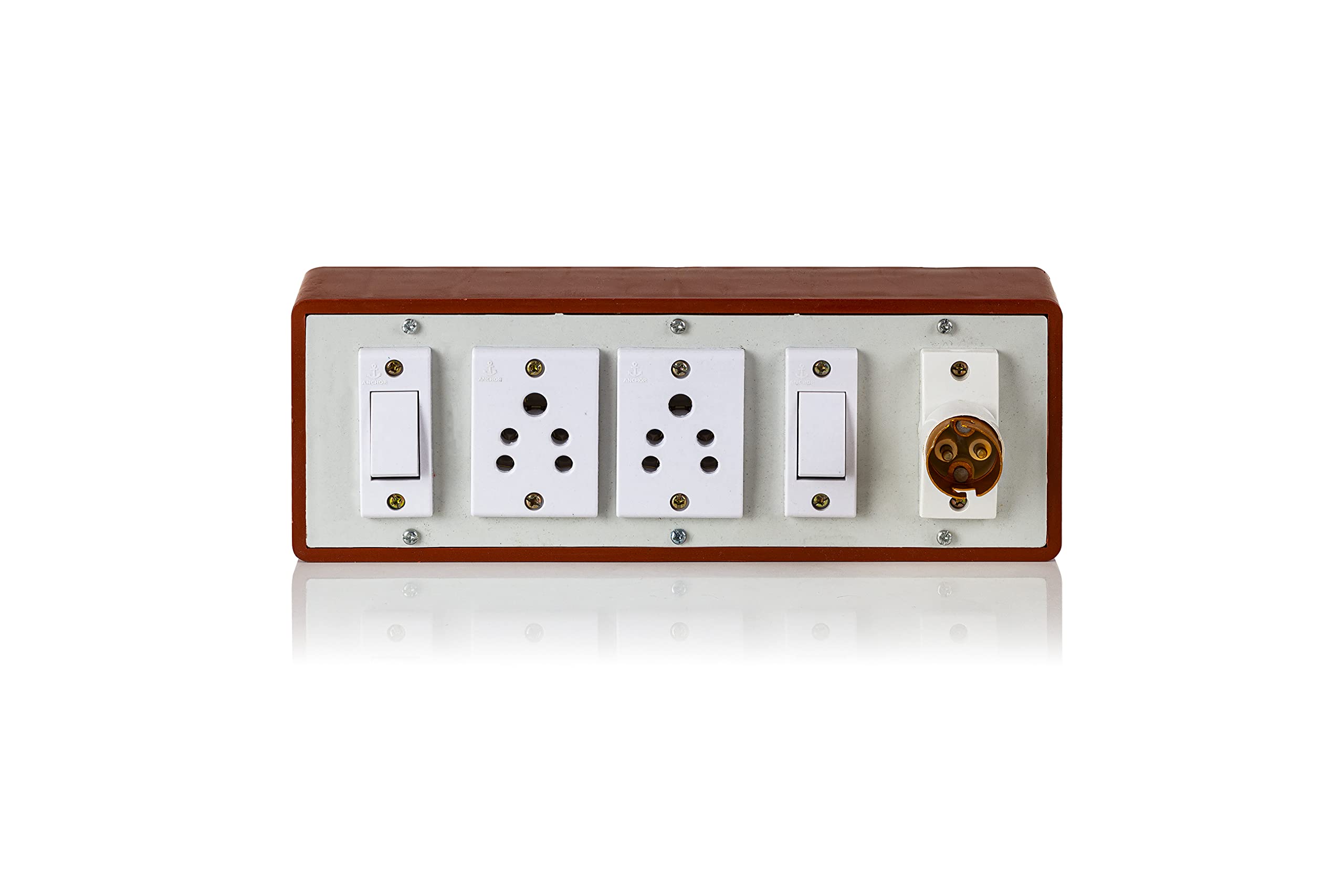 Buy HiPLASST Brown Extension Board Multi Outlet Electrical Switch
