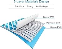 Vista 7 de AARONDY Inflatable Swimming Pool for Adults-Above Ground Pools 10 Ftx30 in Large Inflatable Pools with Air Pump Kiddie Pool,Outdoor Pool,Family