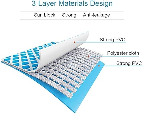 Vista 7 de AARONDY Inflatable Swimming Pool for Adults-Above Ground Pools 10 Ftx30 in Large Inflatable Pools with Air Pump Kiddie Pool,Outdoor Pool,Family