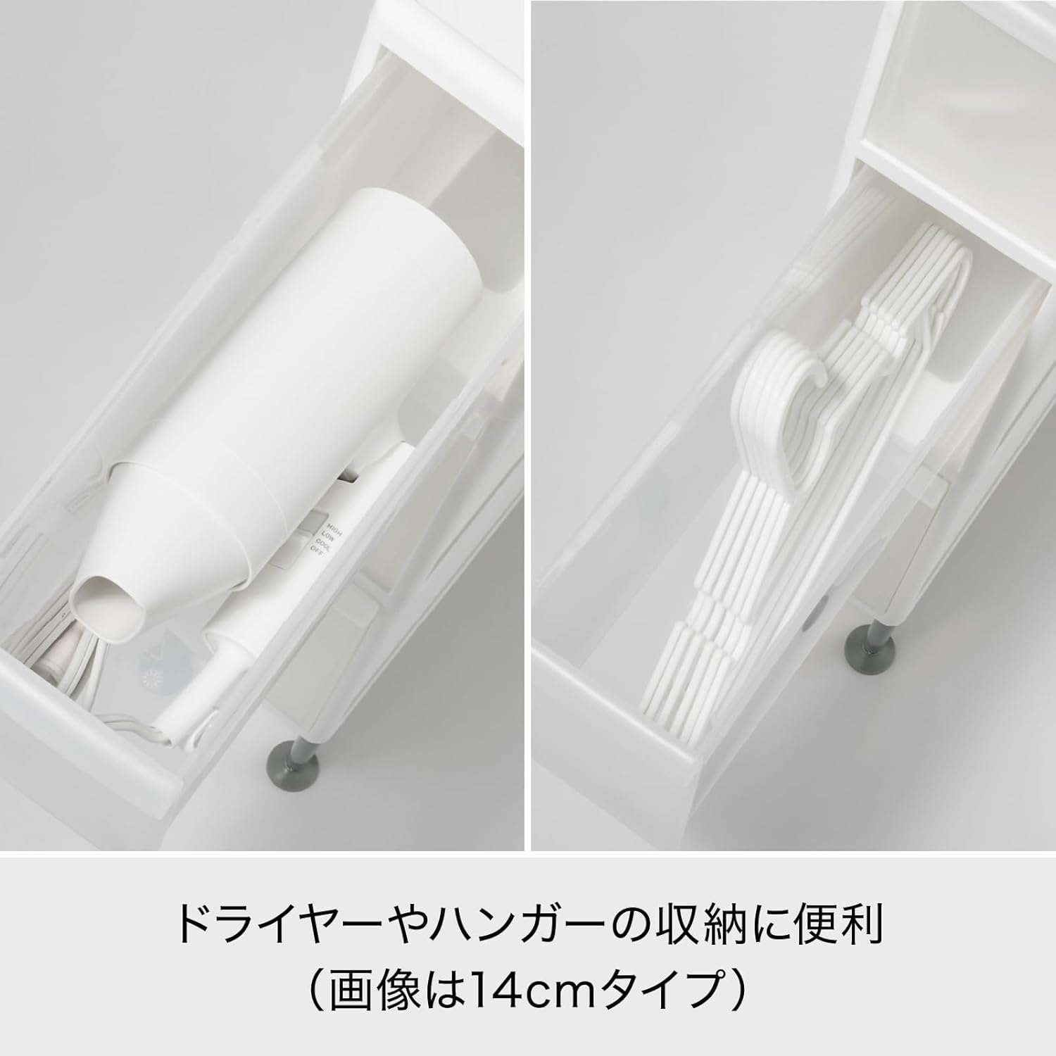 Amazon.co.jp: ランドリー収納 すき間 引出し スーパースリム 3段