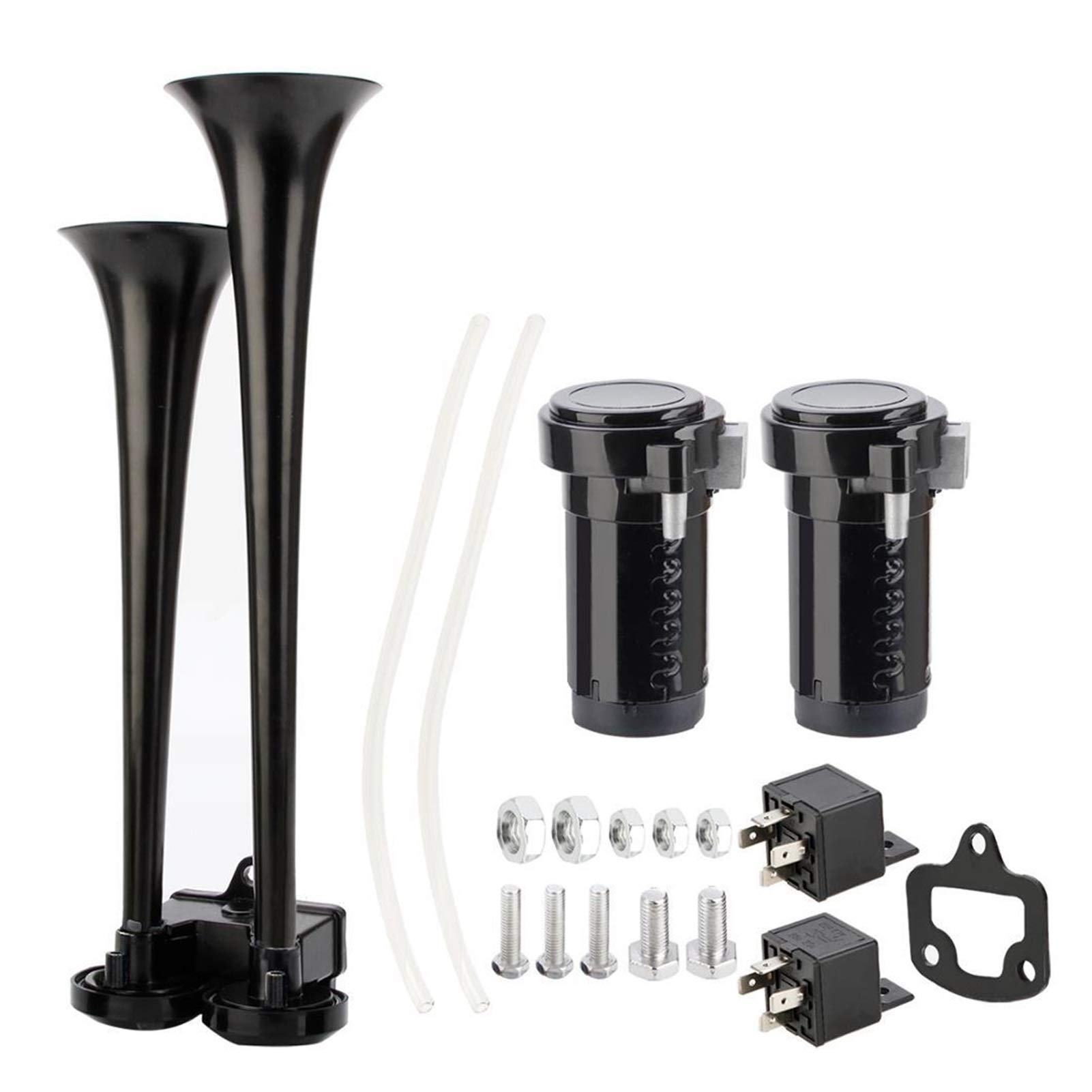 Części samochodowe LOUD DUAL TRUMPET POŚWIETLACZ SYSTEMU PODRÓŻNIKÓW SAMOCHODOWY / TRUMPET Kolor (kolor: Czarny)
