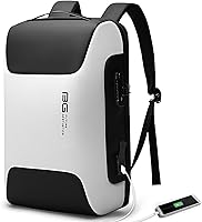 Vista 10 de BANGE Mochila para laptop Tech para hombre y mujer, Negro, Estándar, Computadora portátil