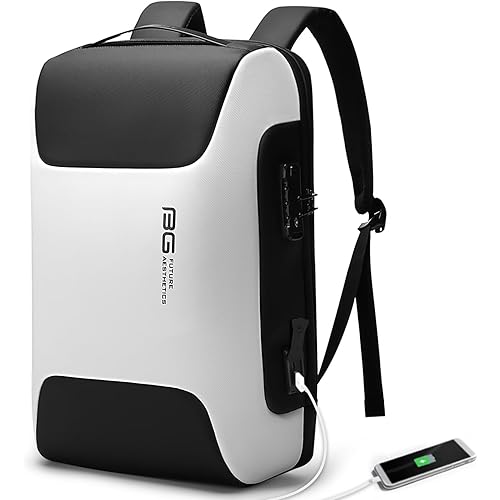 BANGE Business Laptop Backpack Fits 15.6 Inch Notebook, Anti Theft Work Backpack with USB Charging Port for Office Work Airplane Business Travel…