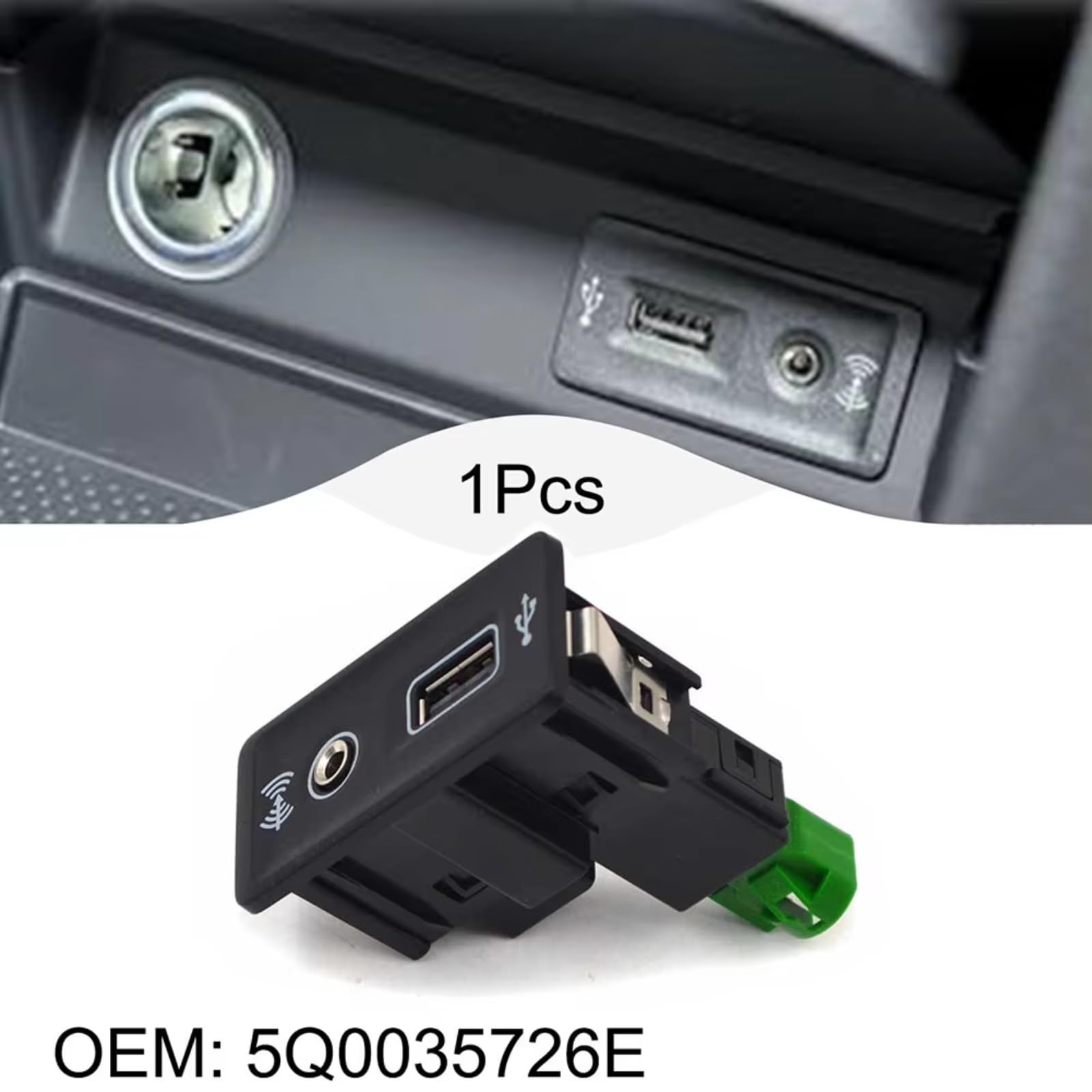 USB Media Player AUX Compatibile Con VW Per Passat B8 Per Golf 7 MK7 Sostituzione Adattatore Interfaccia USBAUX Switch 5Q0035726E