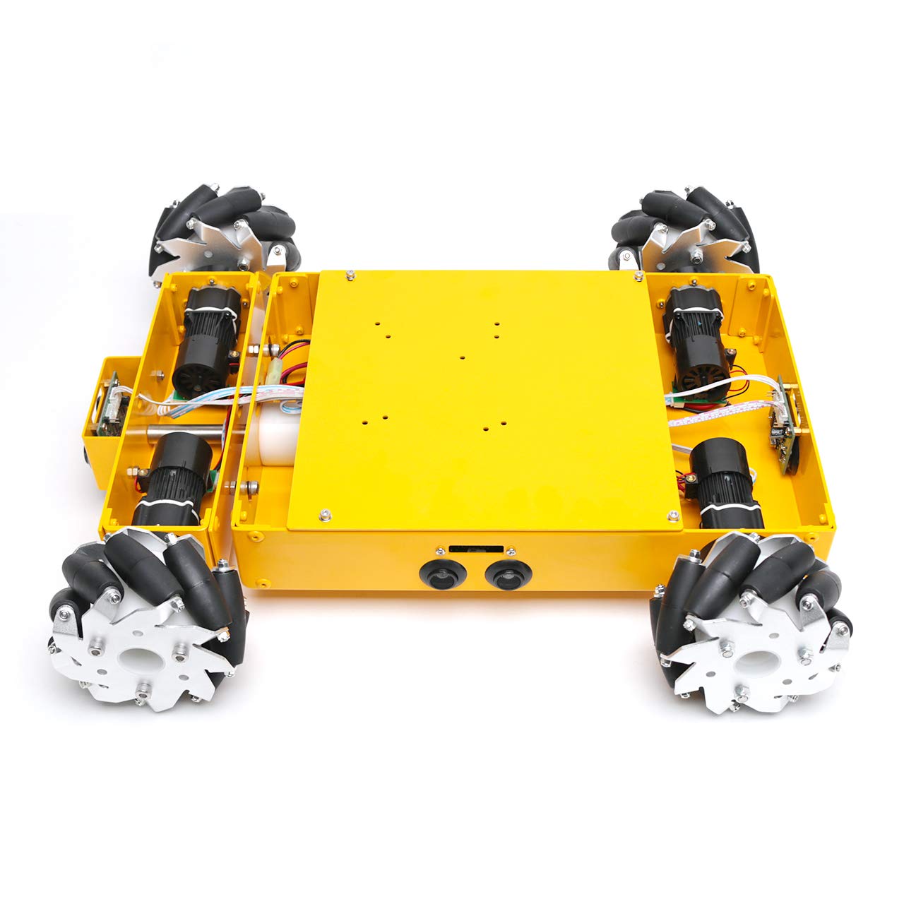 Amazon.co.jp: 【組立済】4WD100mmメカナムホイールロボット (10011