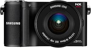 Samsung NX200 Compact hybride 20,3 Mpix Noir + Objectif 18-55 mm OIS i-Fn + flash NG8