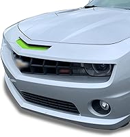 Vista 14 de Calcomanía de vinilo para parachoques de nariz delantera, compatible con Camaro SS 2010 2011 2012 2013 - Fibra de carbono negro