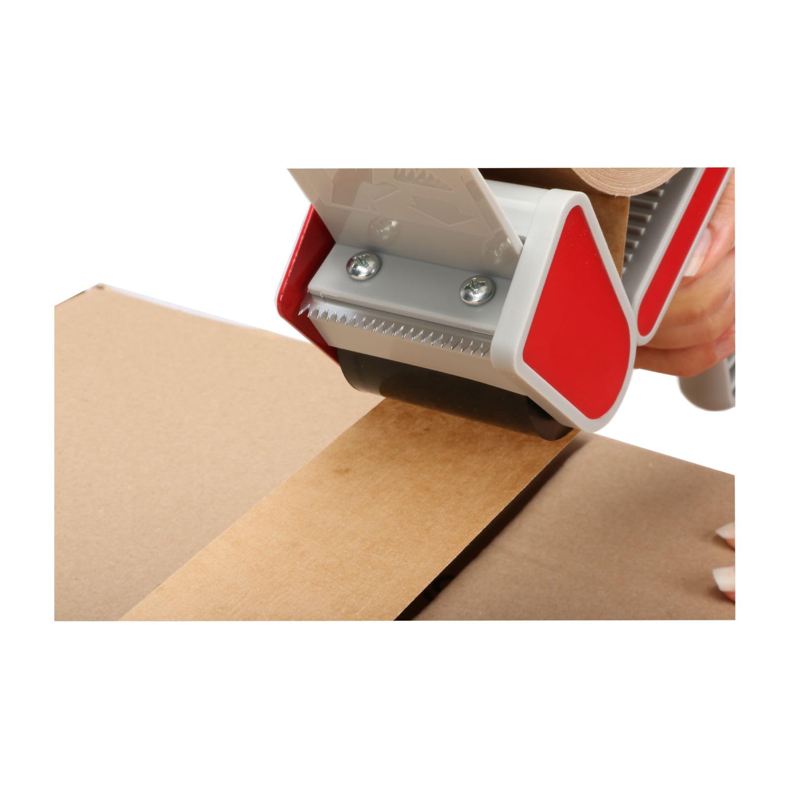 Handabroller für Klebeband 50 mm Breite – Packbandabroller mit Bremse – ideal für Kartons, Umzugskisten, Büro & Lager, 5 Stück