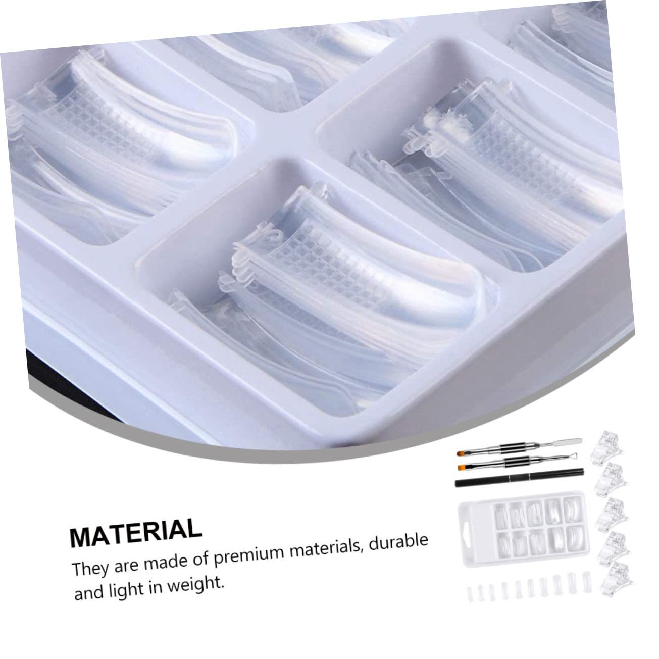 FRCOLOR 3sets Estensione Unghie Kit Con Mold Per Unghie e Unità Di Strumenti Di Bellezza Per Nail Art Uso Professionale e Domestico Facile Applicazione e Decorazione