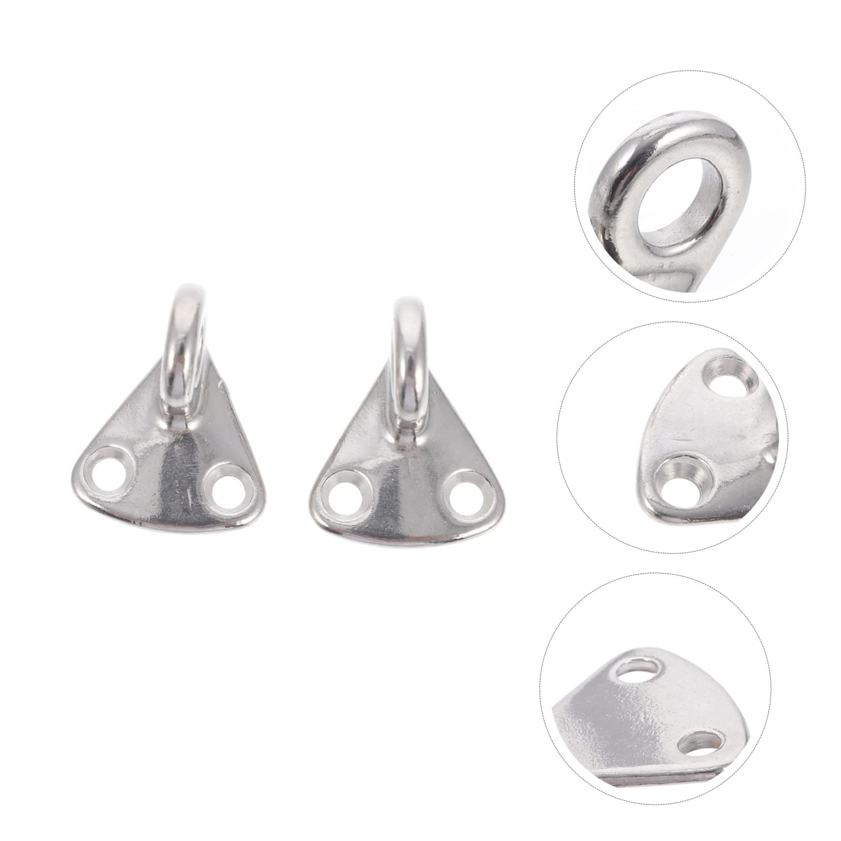 HANABASS Stainless Steel Ladder Hooks for Boat 2pcs Heavy Duty Hanging Hooks Swivel Black