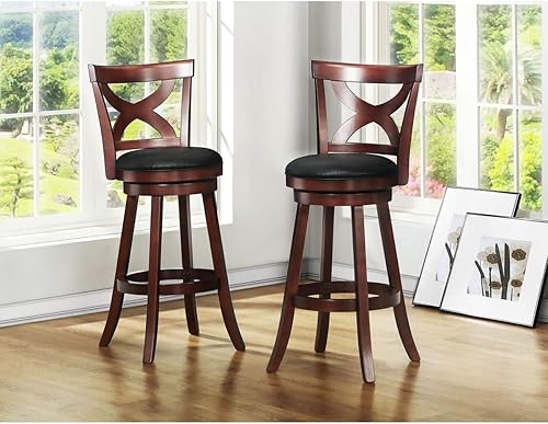 Miniatura 3 de Inspire Q Crosby Crry X-Back - Taburete giratorio de 29 pulgadas con respaldo alto de Classic