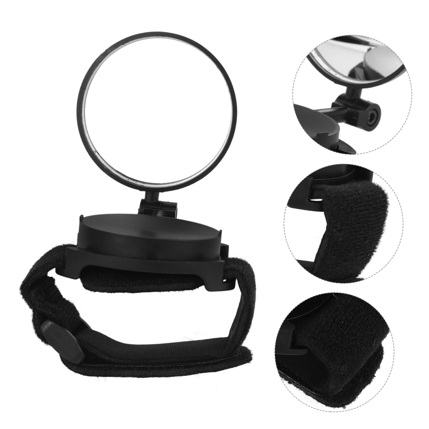 BESPORTBLE 5pièces Rétroviseur De Vélo à Bandoulière Rotatif Miroir De Sécurité Pour Cyclisme Accessoire Portable Pour Types De Vélos Pratique Pour Surveiller La Route