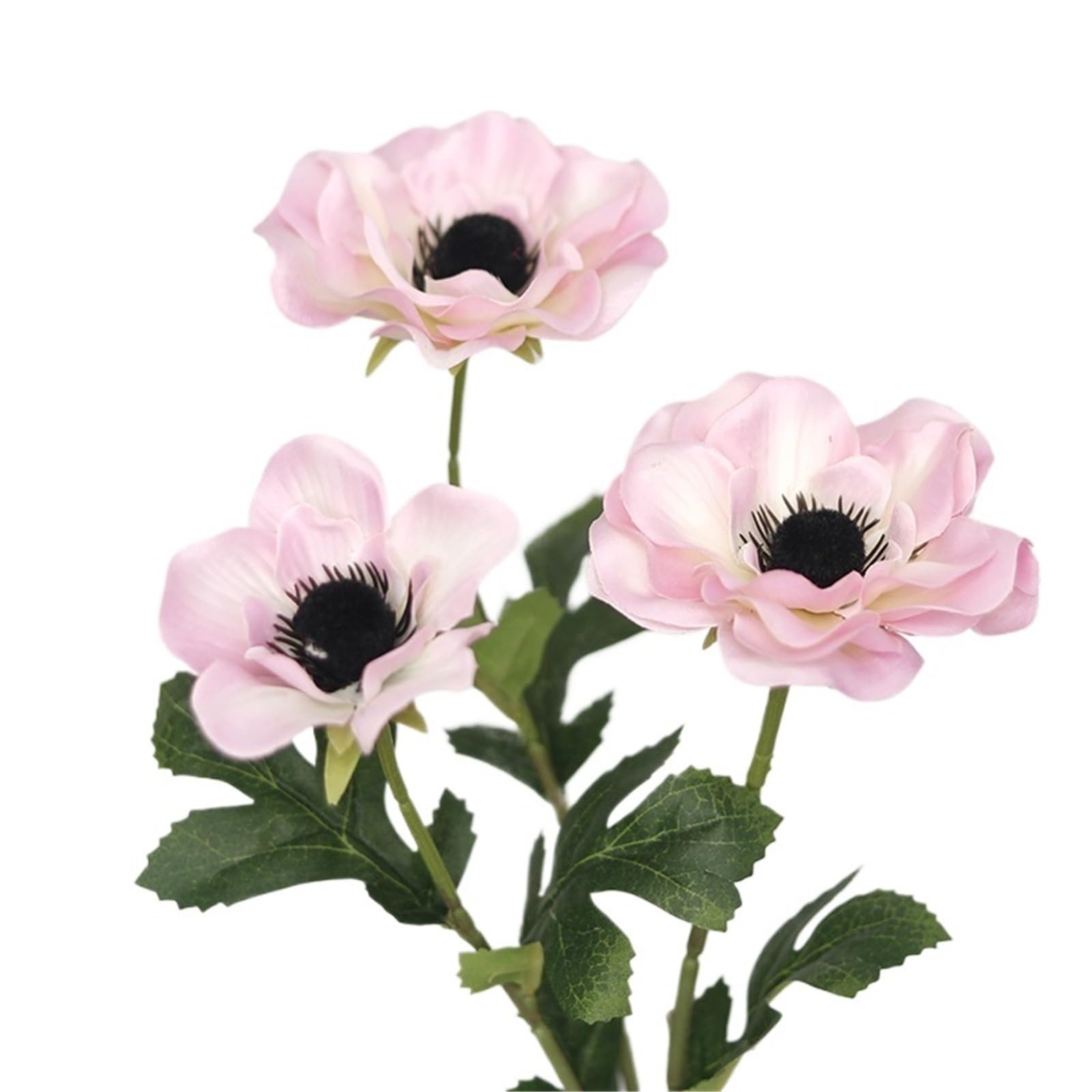 FonHNDG Artificial Flower Branches 5 Pcs Fake Flowers Silk Artificial Party Wedding(Pink)