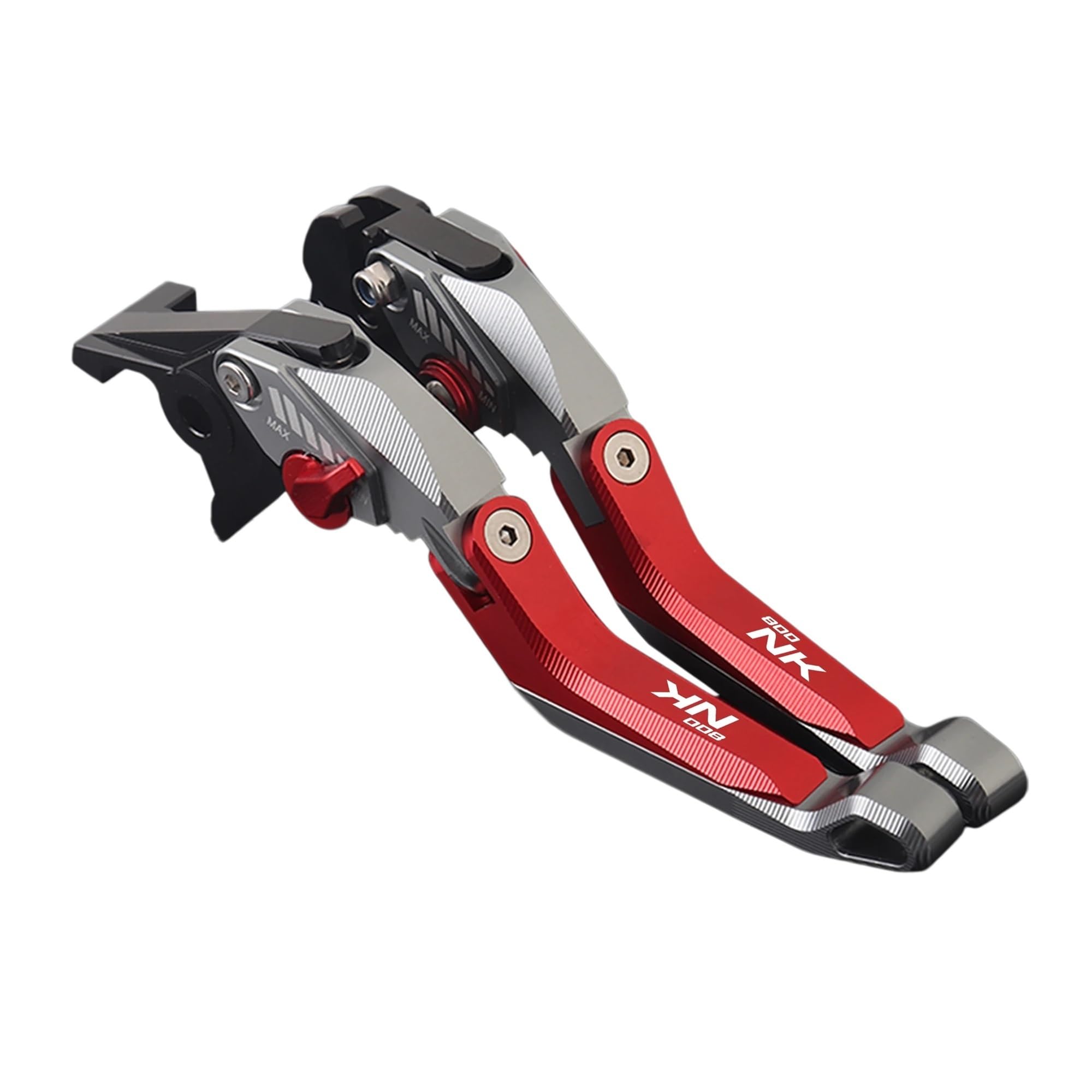 Wnftyske Red J Motorcycle Brake Clutch Lever Pivot Levers For Cfmoto 800Nk Nk800 Motorcycle Adjustable Cnc 5D Aluminium Brake Clutch Lever ﻿For 800Nk Set