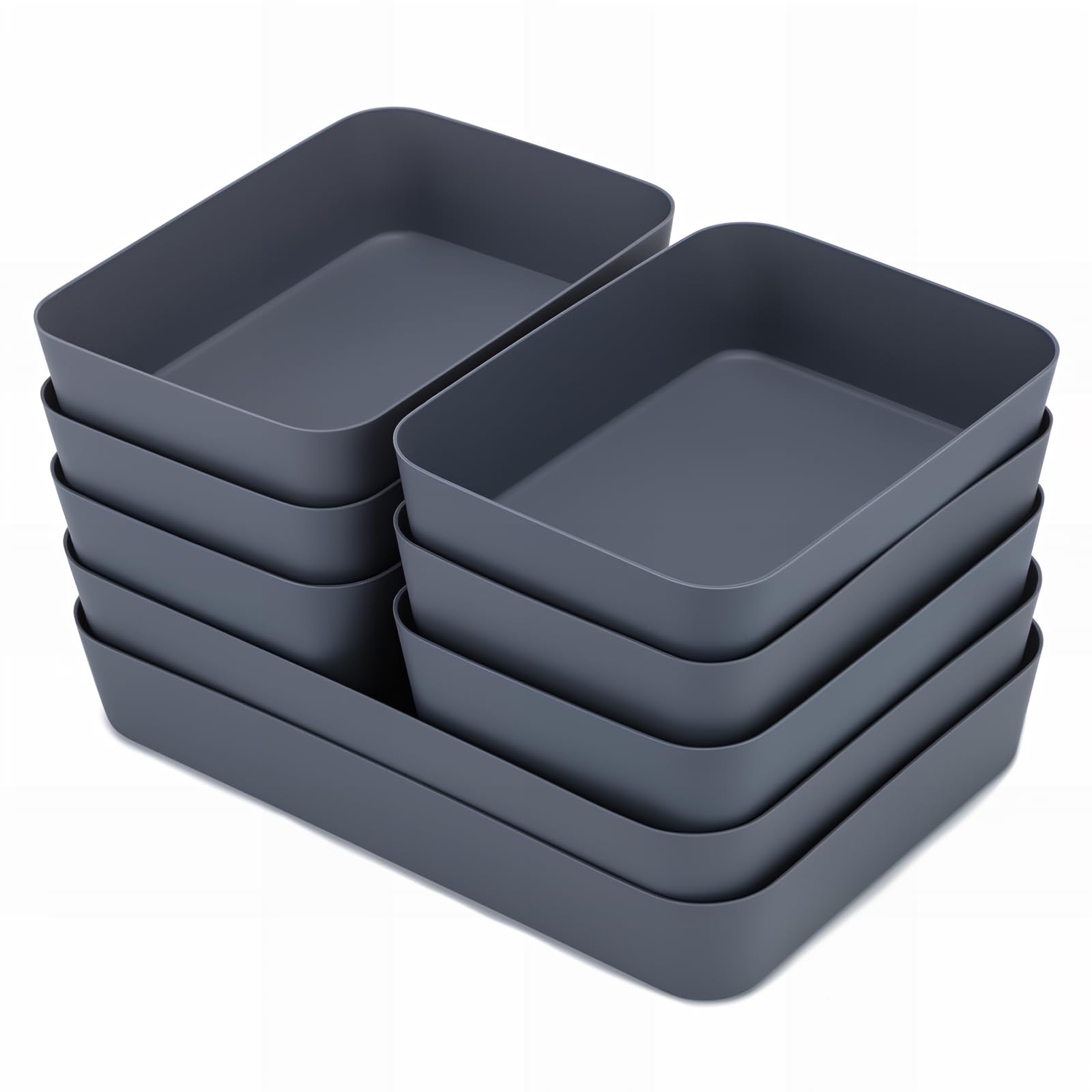 Set Di Organizer Per Cassetti, Divisori Cassetti Scrivania In Plastica Trasparen Set Di Organizer Per Cassetti, Divisori Cassetti Scrivania In Plastica Trasparen