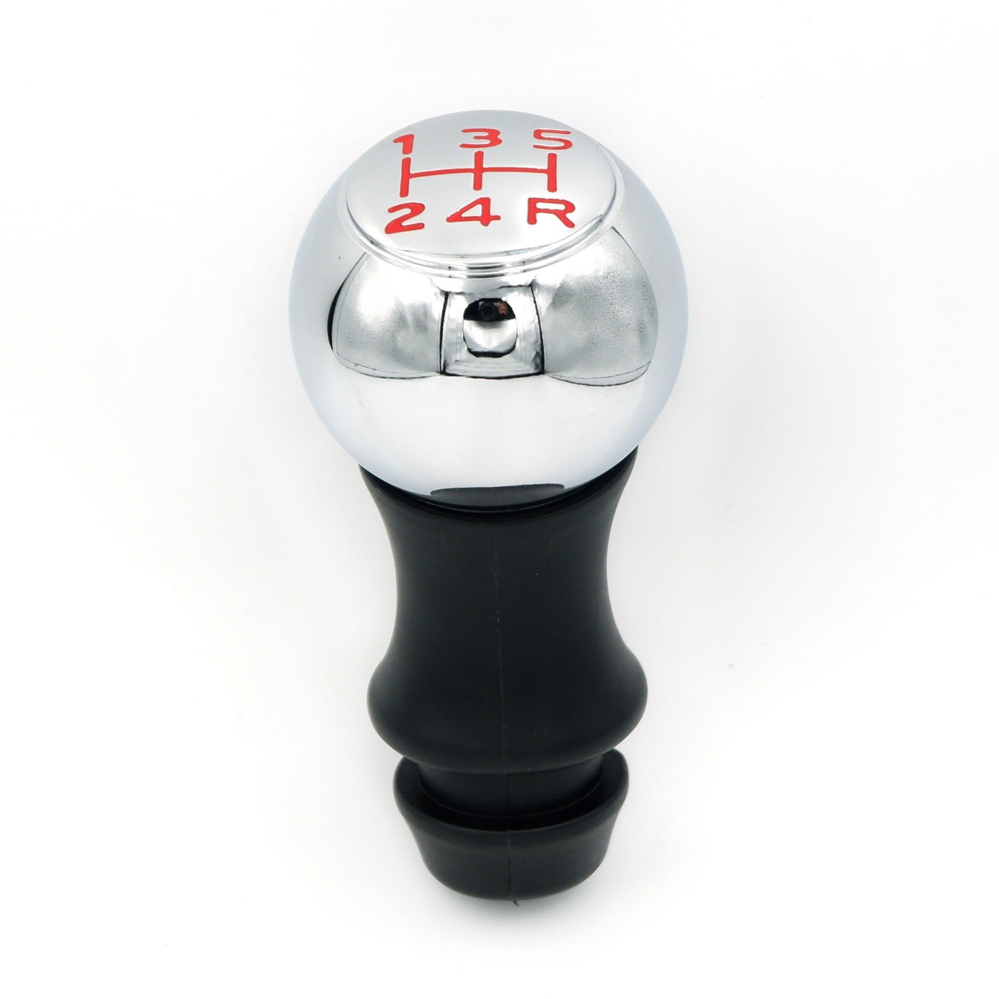 Lzbzhb One Color 5 Speed Gear Shift Knob Gaiter Manual Stick Shifter For Peugeot 106 107 206 207 306 307 308 3008 406 5008 605 Gear Shift Knob(Gloss Red)