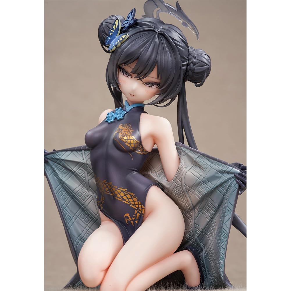 DEXSHUN Ryūge Kisak - Statua di anime Cheongsam Girl con accessori, 16 cm