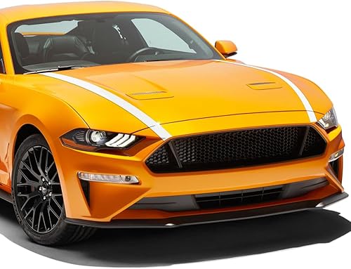Calcomanía de vinilo para capó de automóvil, diseño de rayas, compatible con Ford Mustang Coupe Convertible Shelby GT GT500 GT350 S550 2005-Present